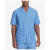诺帝卡（NAUTICA）男睡衣家居服短袖衬衫logo格子纯棉 4455068 BJ French Blue M