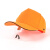 强极时尚防撞鸭舌安全帽轻便透气机械工厂车间夏季布防护帽劳保防撞帽 透明镜桔红帽