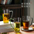 忆壶茶（YIHUTEA）高硼硅加厚绿茶杯耐热透明绿把杯家用玻璃泡花茶杯 春在绿茶杯（黑把）