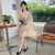 LA.VILAVI女童荷叶袖连衣裙2024新款夏国风气质汉服新中式改良旗袍裙 黄色 120cm