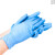 鑫初衷    一次性蓝色防护手套（无粉）工业防滑耐磨盒装抽取式PVC材质丁腈合成手套工厂 合成丁腈 15天