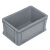 阿笛莫ADIMO 周转箱无盖 EU32147/灰色300*200*147加厚塑料物流箱汽配周转箱 收纳整理储物箱