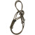 插编钢丝绳子手工编织钢丝绳起重吊具锁具编头子吊索具塔吊油丝绳 深灰色 16毫米2.5米长