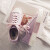 蓓尔帆布鞋鞋韩版系带低帮学生球鞋复古休闲鞋女原宿板鞋潮 紫色 36