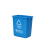 庄太太【蓝色20升无盖（可回收物）新国标】新国标垃圾分类垃圾桶带盖大号户外商用办公室厕所卫生间