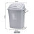 摇盖垃圾桶大容量30L40L60L户外物业带盖厨房商用特大号教室 加厚65L灰色有盖