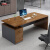 UEUE办公桌椅组合简约现代老板桌办公室电脑桌子家用员工位书桌工作台 180*80*75南山橡木色+抽屉侧柜