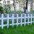 德威狮  草坪护栏 隔离栏PVC塑钢花园围栏栅社区幼儿园绿化护栏  40厘米高X100厘米长（白色）单位：件