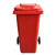 简厚 厨余分类垃圾桶大号厨房户外商用医疗干湿分离蓝色灰色红色绿色加厚全国标准分类塑料垃圾桶 红色100L