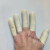 20个50个100个切口乳胶橡胶工业加厚耐磨麻点劳保颗防滑手指套 白色颗粒防滑中号M100个
