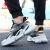 乔丹QIAODAN男鞋跑步鞋子男2024新款网面透气运动鞋男休闲鞋子R 黑色/暖灰色-320 42.5