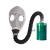 沁度防毒面具长管呼吸器化工全面罩橡胶滤毒罐导气管 面具+0.5米管+3号罐