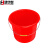 集华世 多功能红色手提加厚塑料水桶【21L无盖款】JHS-0175