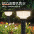 贝工 LED太阳能户外庭院照明灯 7W 三色调光 遥控控制 方形花园道路草坪灯 BG-SG-9S340