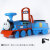 吉米兔小火车可坐人儿童电动男孩宝宝轨道汽车套装玩具1-3岁生日礼物 蓝色款充电款电瓶车+_可坐人车 单驱动