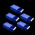 盛富永 零件盒 加厚组合式塑料零件柜 抽屉式元件盒 玩具收纳盒  F6# 全蓝款240*130*78mm（5个）