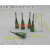 0.5英寸点胶机针筒针头EFD塑胶座螺口针头14G-34G胶水针咀尖针管 14G橄榄色2.0MM管（1支价）