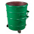 定铁垃圾桶 户外环卫挂车大铁桶 360L铁垃圾桶 市政铁皮垃圾 蓝色1.5厚