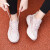 安踏（ANTA）牛奶糖女鞋跳绳鞋跑步鞋春夏季减震中考体测训练鞋子软底运动鞋 -3藕灰/肤粉色 37.5