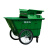 400L大容量垃圾桶商用大型环卫垃圾车手推保洁清运车移动户外660l 550L垃圾车军绿色