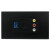 XSSITO黑色118型多媒体面板网络线加SC光纤插座带RCA莲花音视频开关插座