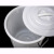 展源设备大垃圾桶无盖圆桶商用塑料圆形收纳桶大容量水桶酒店工业垃圾桶【白色60L有盖圆桶*1个】