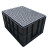 京顿防静电周转箱带盖子塑料箱长方形收纳箱ESD塑料盒电子元件物料盒胶框子540*420*370mm