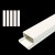 盛富永 PVC明装线槽 加厚方形走线槽地线槽网线槽电线槽板 不带背胶 100*40mm 1米/根 5根装