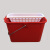 庄太太 酒店保洁拖布沥水打扫卫生清洁水桶 红色带格子ZTT0188