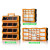 抽屉式塑料零件盒电子元件盒透明收纳盒大号配件螺丝柜 18格抽屉零件箱【橙色】