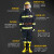 东安17款3C认证消防服六件套装17式消防员战斗服XL码身高180消防靴40码消防头盔消防手套消防腰带消防器材