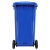 兰诗（LAUTEE）YY- 240B 户外环卫物业大号分类垃圾桶 新国标可挂车蓝色-可回收物240L