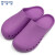 稳斯坦 WF036 手术鞋 实验室洞洞鞋手术室拖鞋劳保鞋无味防滑防护包头 紫色39/40