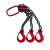 俱威 起重吊链 吊钩吊环挂钩起重链条吊索具起重工具 1吨1米2钩 XWJ01B