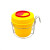 利器盒托架利器桶放置架支架棉签桶架子锐器盒挂架方形挂钩 圆形2L支架（实惠款） 材质：铁