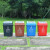 上海分类垃圾桶大号摇盖干湿垃圾分离垃圾箱果皮桶 棕色湿垃圾 60L