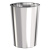 海斯迪克 gnjz-1230 圆形不锈钢垃圾桶 带内桶室内商场垃圾桶 翻盖港式桶 不锈钢本色斜投25*61cm