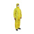 雷克兰 CT1S428 防护服 防水防酸碱防辐射颗粒物防化服带帽连体服 黄色 XL码 1件装