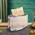 优诺（EUNA）多士炉烤面包片机全自动家用小型吐司机不锈钢早餐神器家用6档烘烤 3种功能 奶油白