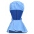 彩色披肩帽鸭工作帽子卫生防尘帽包头帽子彩色车间帽男女款 蓝色