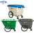 商用环卫桶户外分类垃圾桶保洁清运推车 660L镀锌板垃圾车颜色备注