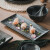 LY（烈垚） 日式餐具套装碗碟和风家用黑色复古碗盘怀旧陶瓷中式防烫饭碗 金属黑10头套餐（建议2人餐使用）