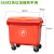 660L大号垃圾桶大型手推垃圾车户外环卫清运保洁车大容量1100 600L加厚款(红色);