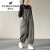 富贵鸟（FUGUINIAO）韩国女工装哈伦连体裤束脚休闲背带裤 灰色(少量) L【建议120-140斤】