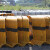 黄黑铁马护栏施工围栏公路交通安全护栏隔离栏镀锌反光路障 黑黄1.5*1m