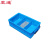 震迪零件盒三格螺丝盒塑料收纳箱货架储物盒K544蓝色350*200*85