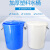 工孚 大号加厚塑料圆桶圆形收纳桶 大容量水桶 160L蓝色带盖 一个价