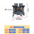 接线端子铜件导轨式UK6N电压排组合UK-6n端子6MM阻燃不滑丝不断脚 灰色