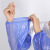 佳护 皮袖套防污防水加厚耐磨厨房清洁护袖 蓝色透明套袖：1双