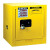 杰斯瑞特（JUSTRITE）8904001 4加仑黄色安全柜 易燃液体防火安全柜